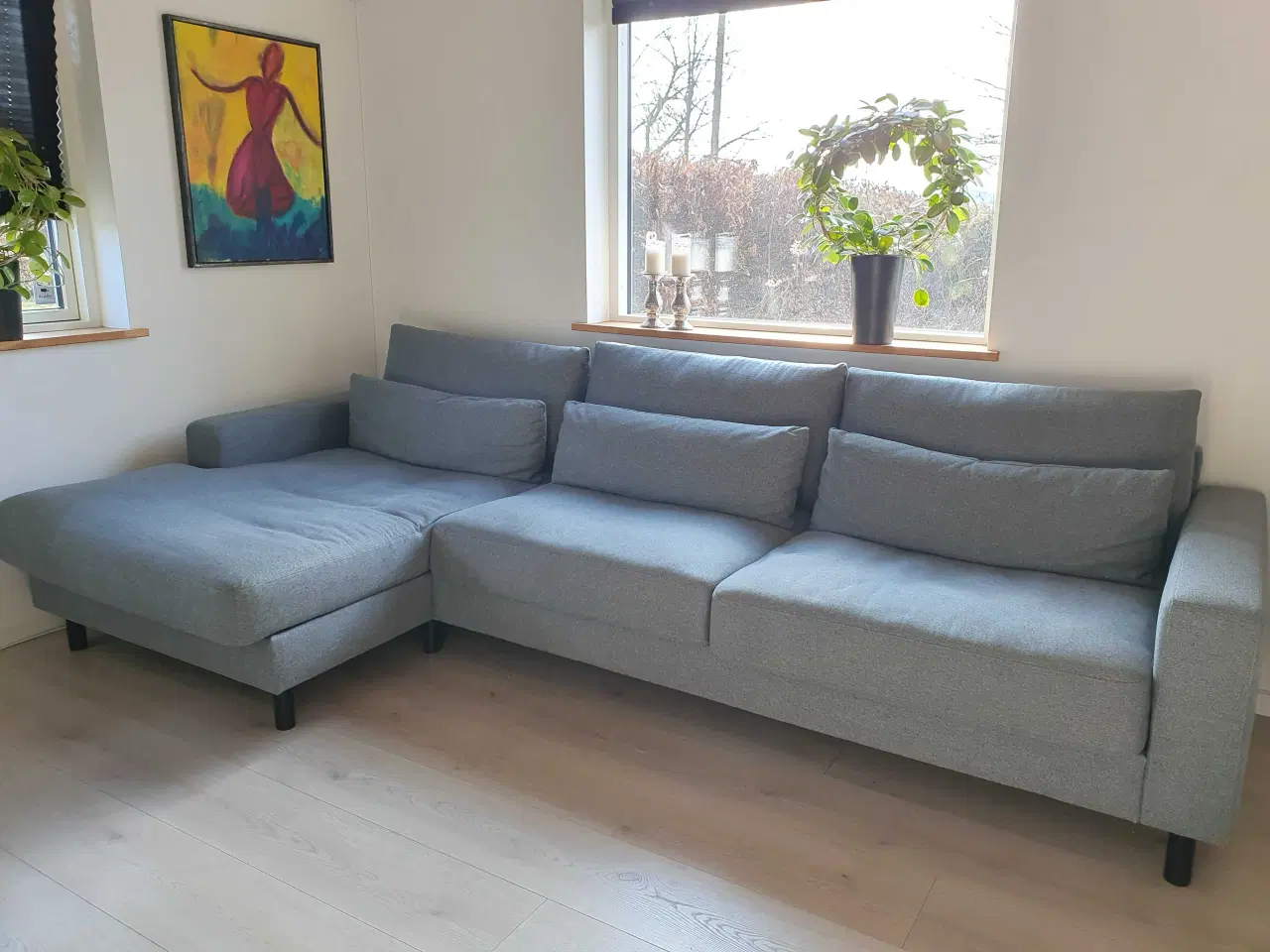 Billede 1 - Sofa med chaiselong 