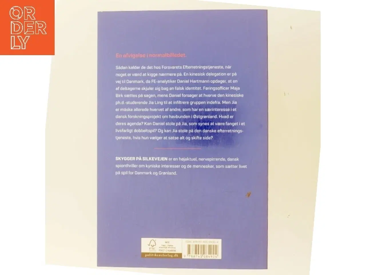 Billede 3 - Skygger på Silkevejen : spionthriller af Lars Findsen (f. 1964-09-17) (Bog)