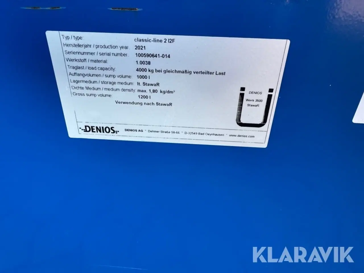 Billede 5 - Opsamlingskar Denios Classic-line 2 12f