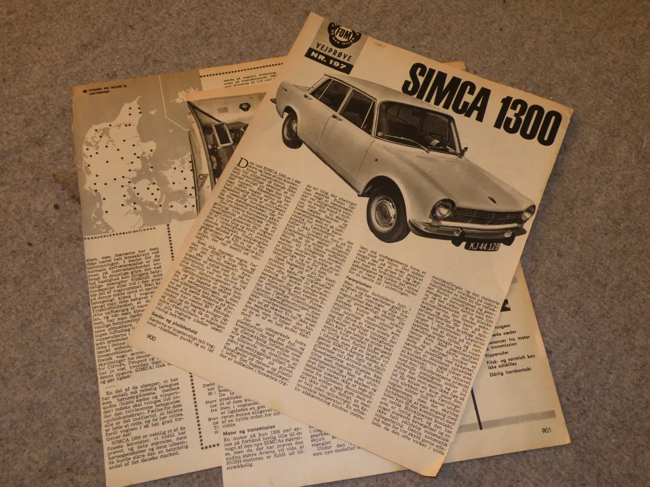 Billede 4 - SIMCA... 1307/09 inst.bog fin.. Brochure+reklamer
