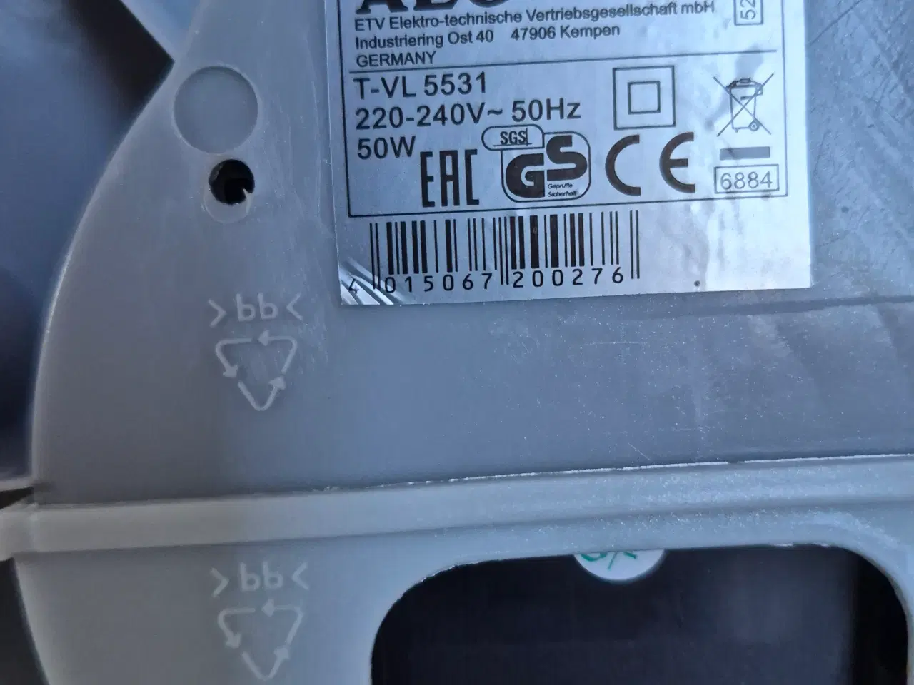 Billede 2 - AEG Søjle ventilator m 3 trin og timer