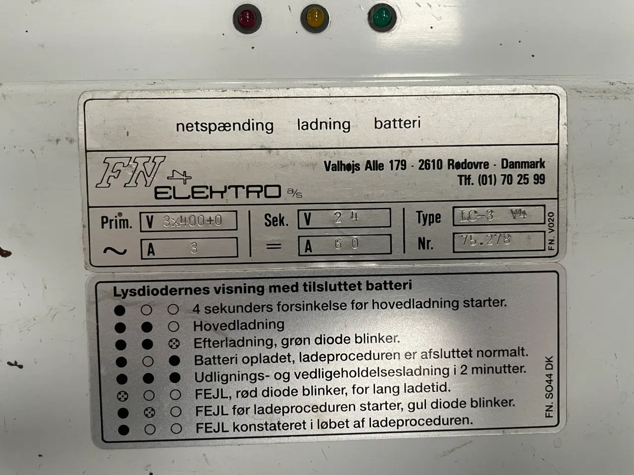 Billede 4 - F. N. Lader 24 / 48 volt