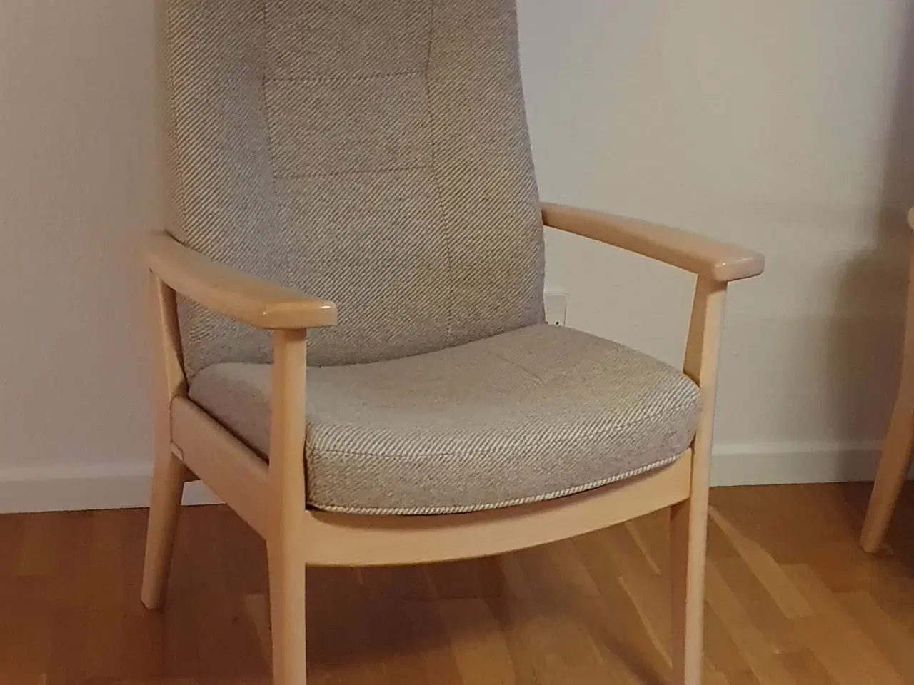 Billede 3 - Farstrup kvalitets lænestole med uld betræk