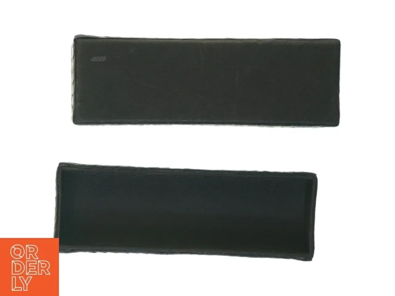 Billede 3 - Læder flet Opbevaringsæske (str. 24 x 9 x 8 cm)