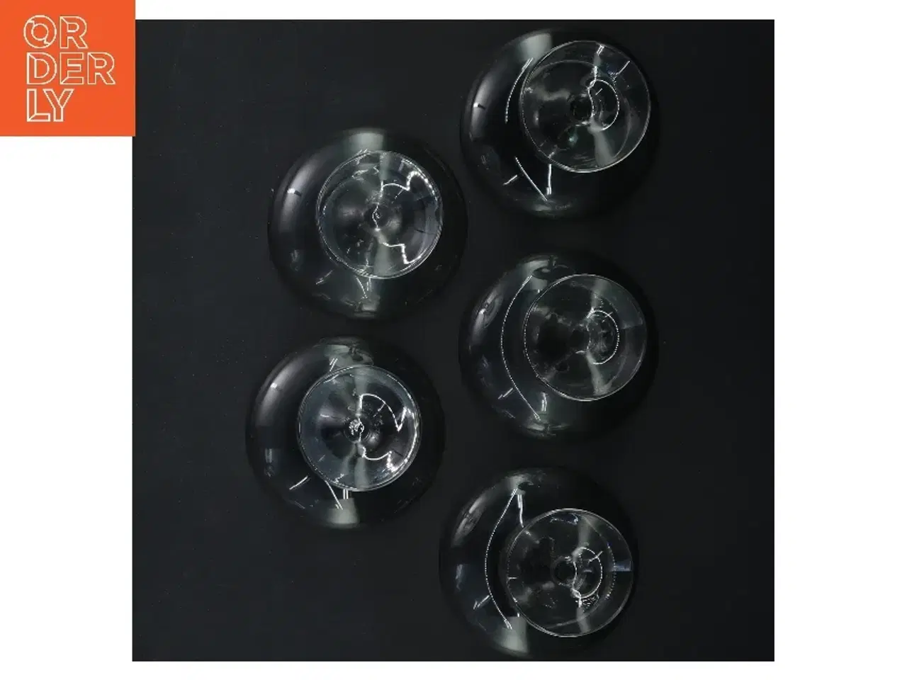 Billede 3 - 5 stk. Holmegaard Atlantic likørskåle (str. ø 7 cm, 5 styk cm)