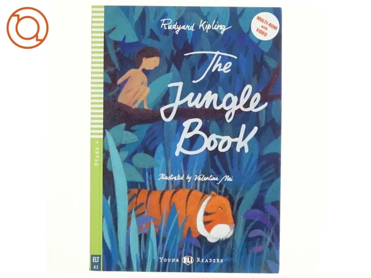 Billede 1 - Engelsk Sprogtræning for Børn, Bog med billedordbog og legeaktiviteter, cd med oplæsning: The Jungle Book af Rudyard Kipling (Bog)
