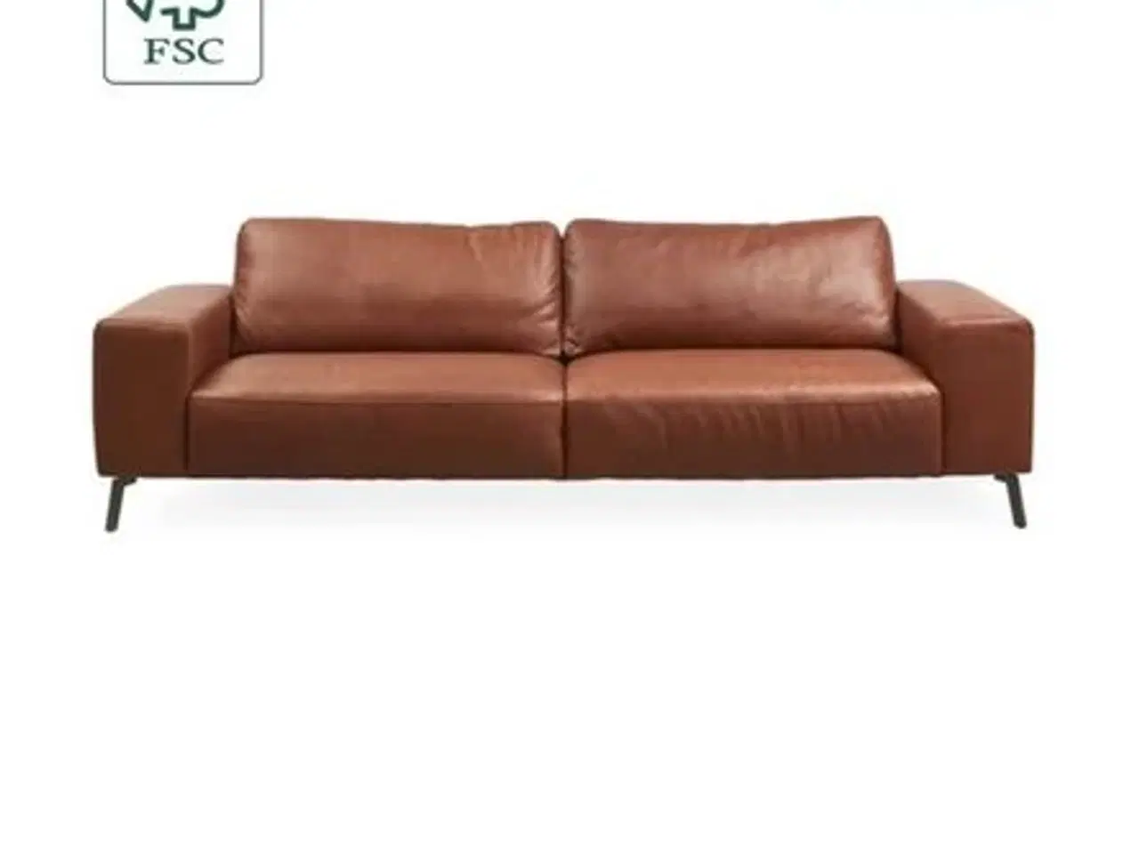 Billede 1 - Ilva sofa i læder med puf 