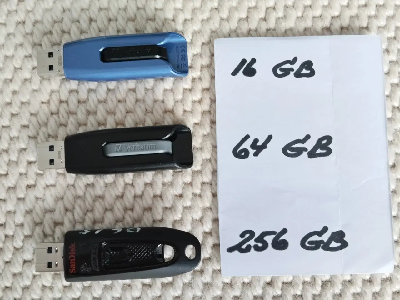 Billede 3 - Sandisk 3.0 usb stik 256 GB, Verbatim STORE N GO