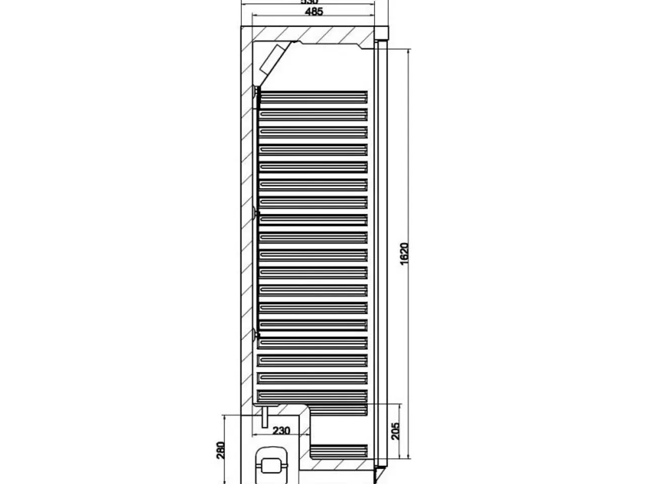 Billede 2 - Køleskab – hvid – 350 liter