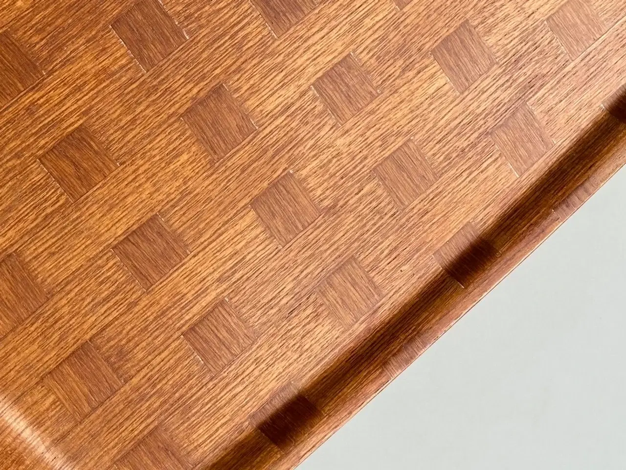 Billede 3 - Retro serveringsbakke, træ