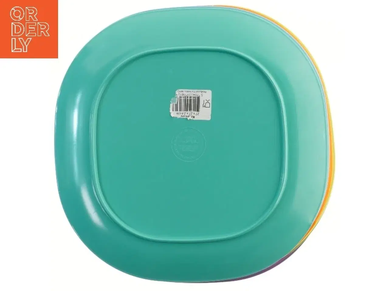 Billede 3 - Flotte Farvede tallerkener sæt (str. 7 stk 27 cm)