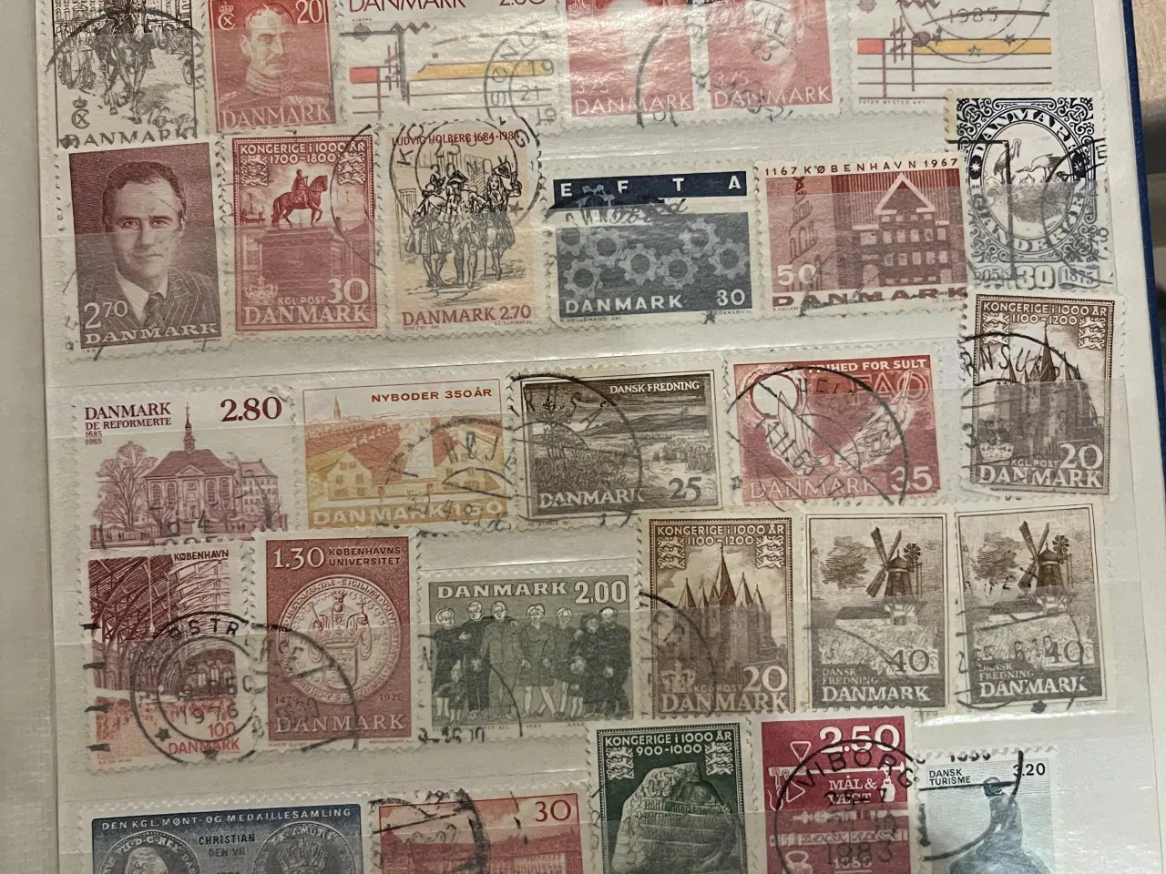 Billede 4 - Frimærker, danske og fra mange lande