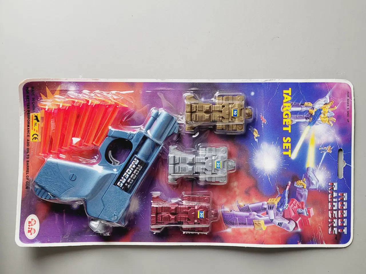 Billede 2 - ⭐️- Sjældent Vintage Robot Raiders "Target Set" 
