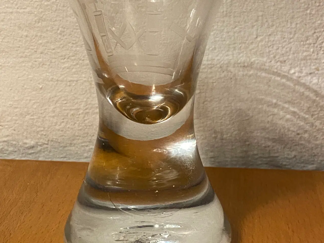 Billede 2 - Ældre frimurer Portvin glas, fejlfri, kr. 200,-
