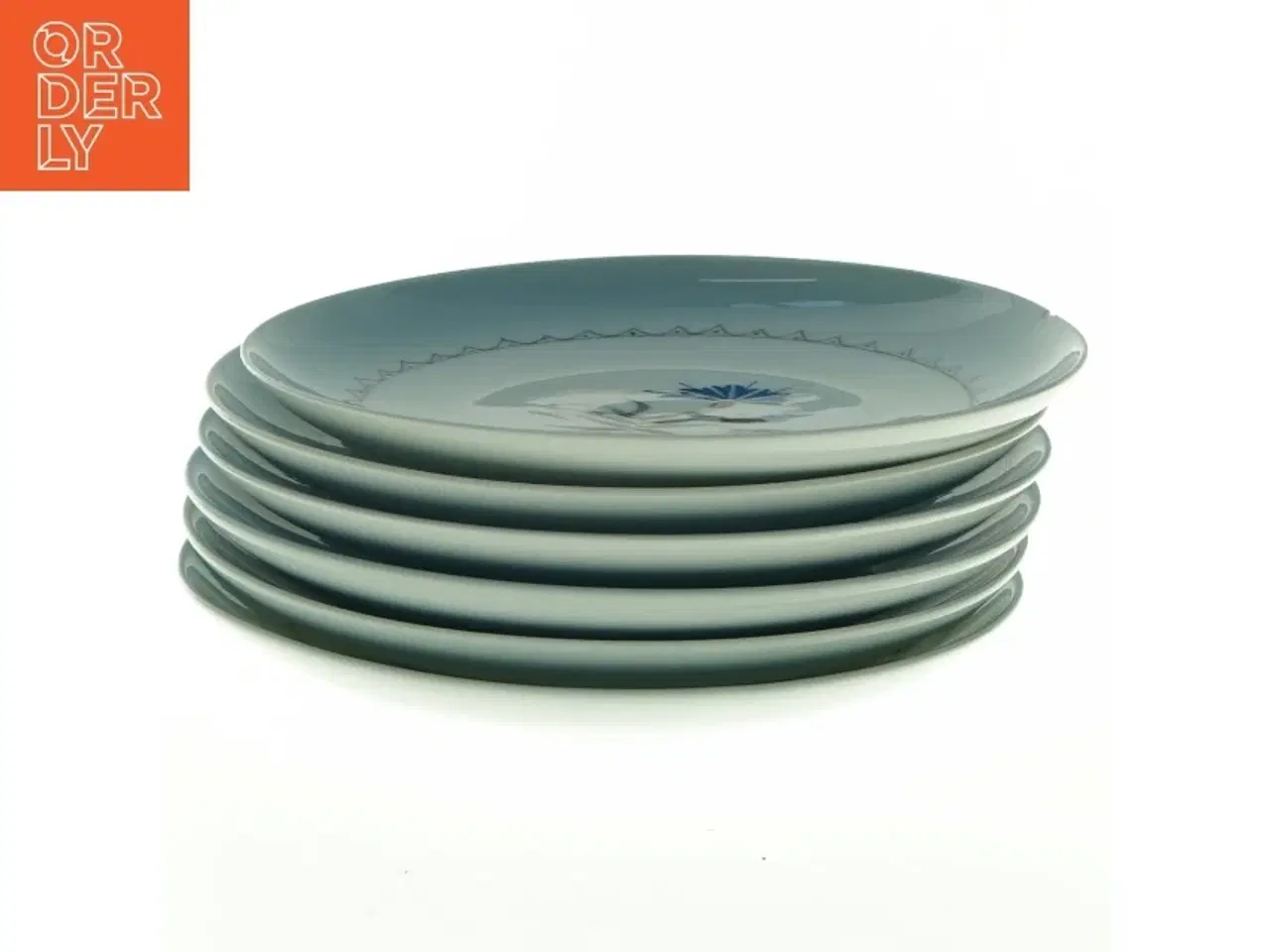 Billede 2 - Blå kornblomst, demeter, porcelænstallerkener fra Bing Og Grøndal (str. Diameter 15,5 cm)