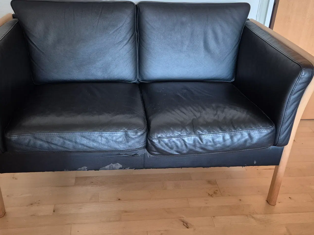 Billede 5 - Sofa i læder 2. Personers gratis 