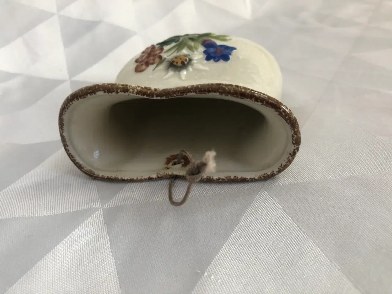 Billede 7 - Keramik vase til ophæng med blomstermotiver