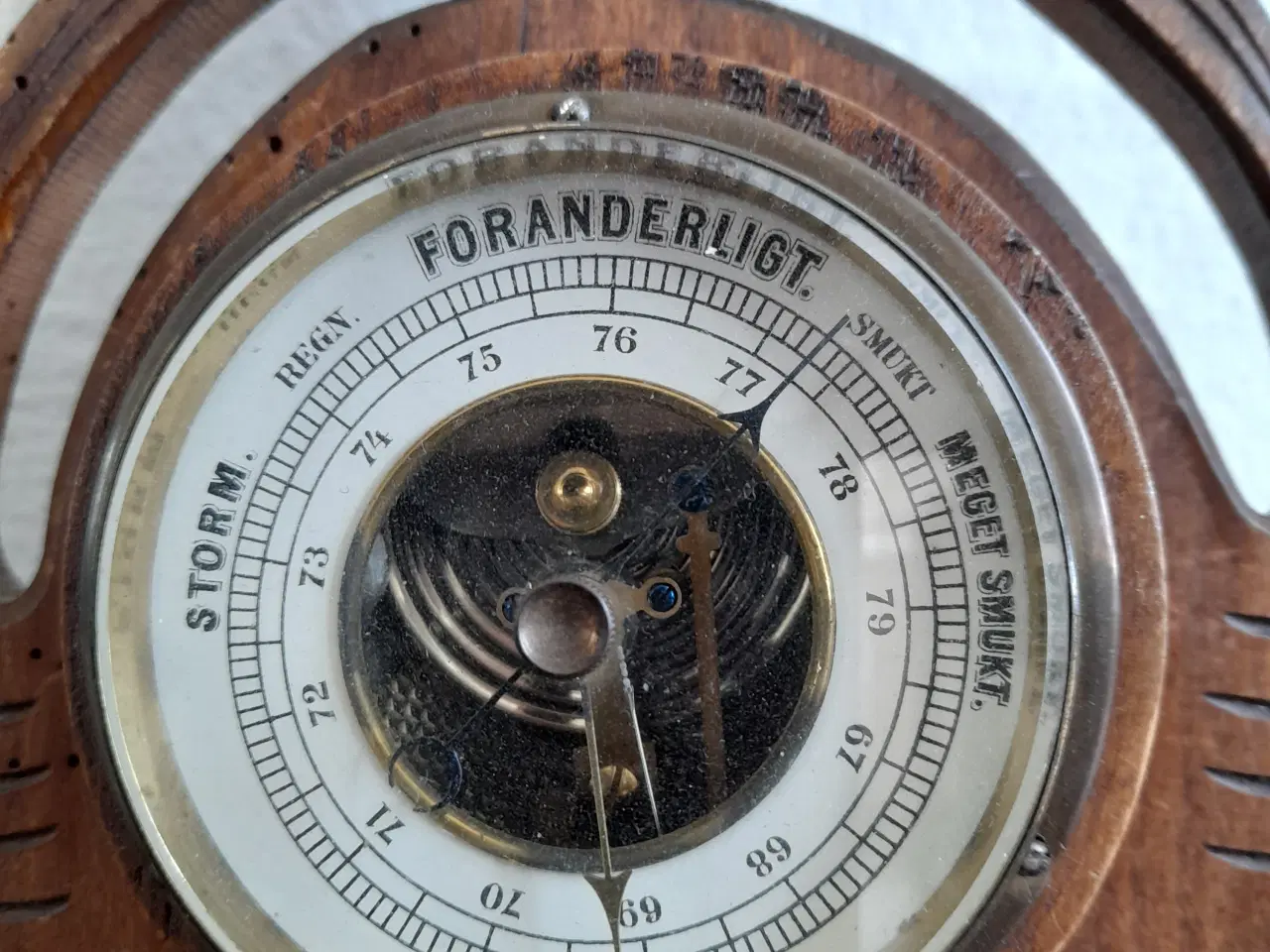 Billede 2 - Barometer / termometer - gammelt
