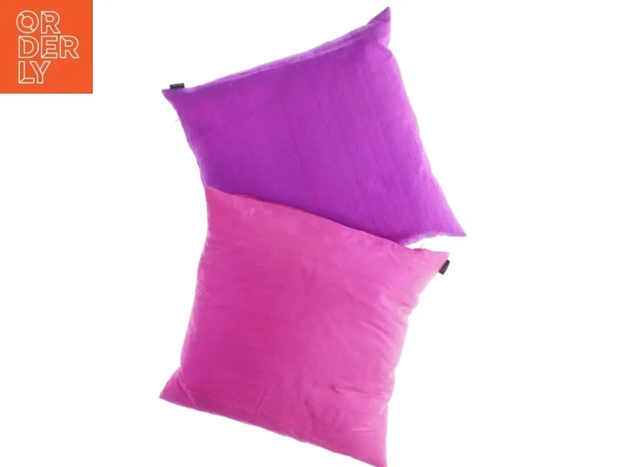 Billede 1 - Lilla silke puder fra Home (str. 34 x 34 cm)
