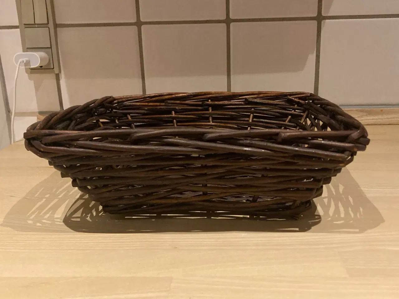 Billede 5 - Fletkurv, 30 x 30 x 9 cm