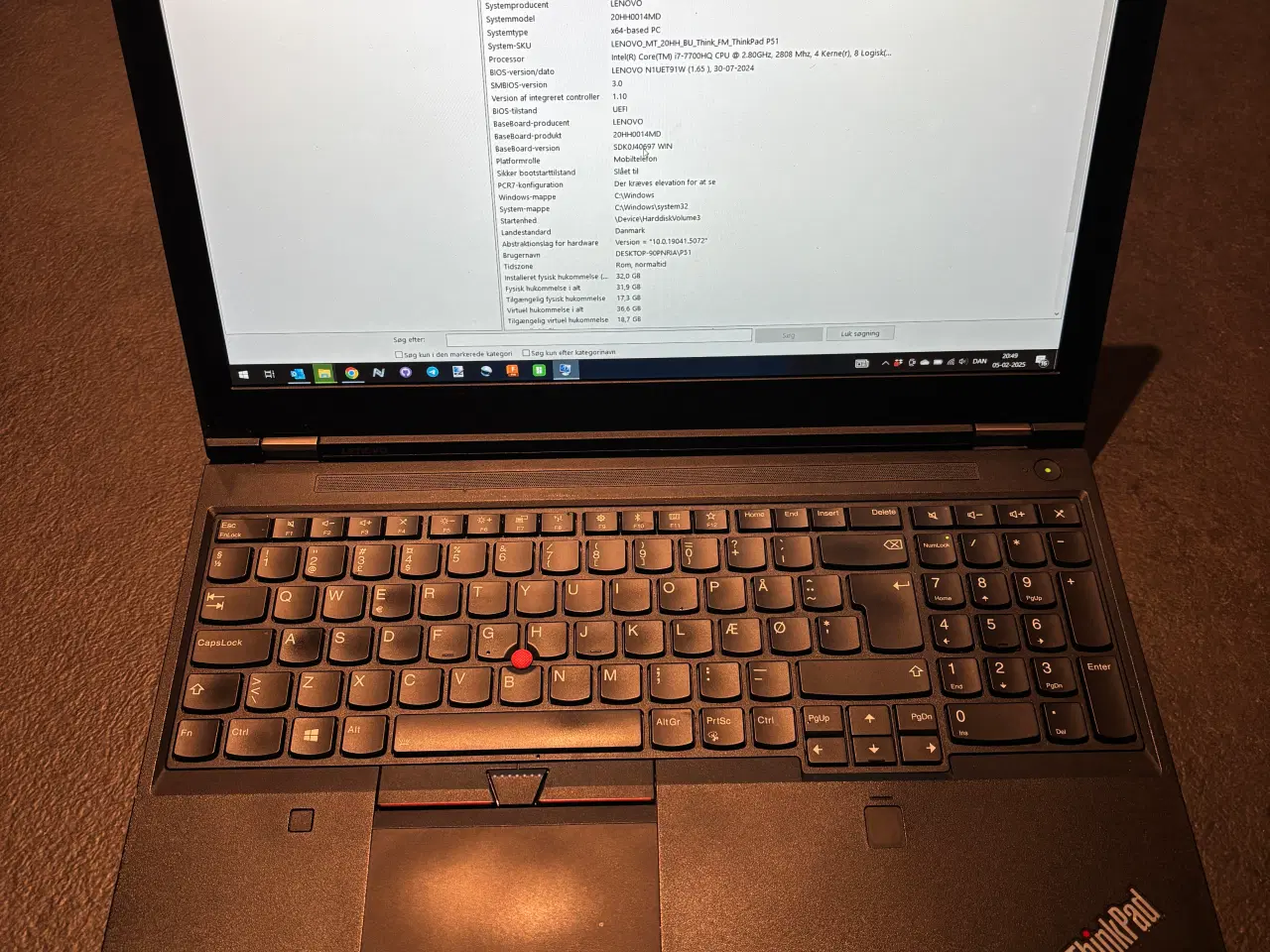 Billede 1 - Thinkpad P51