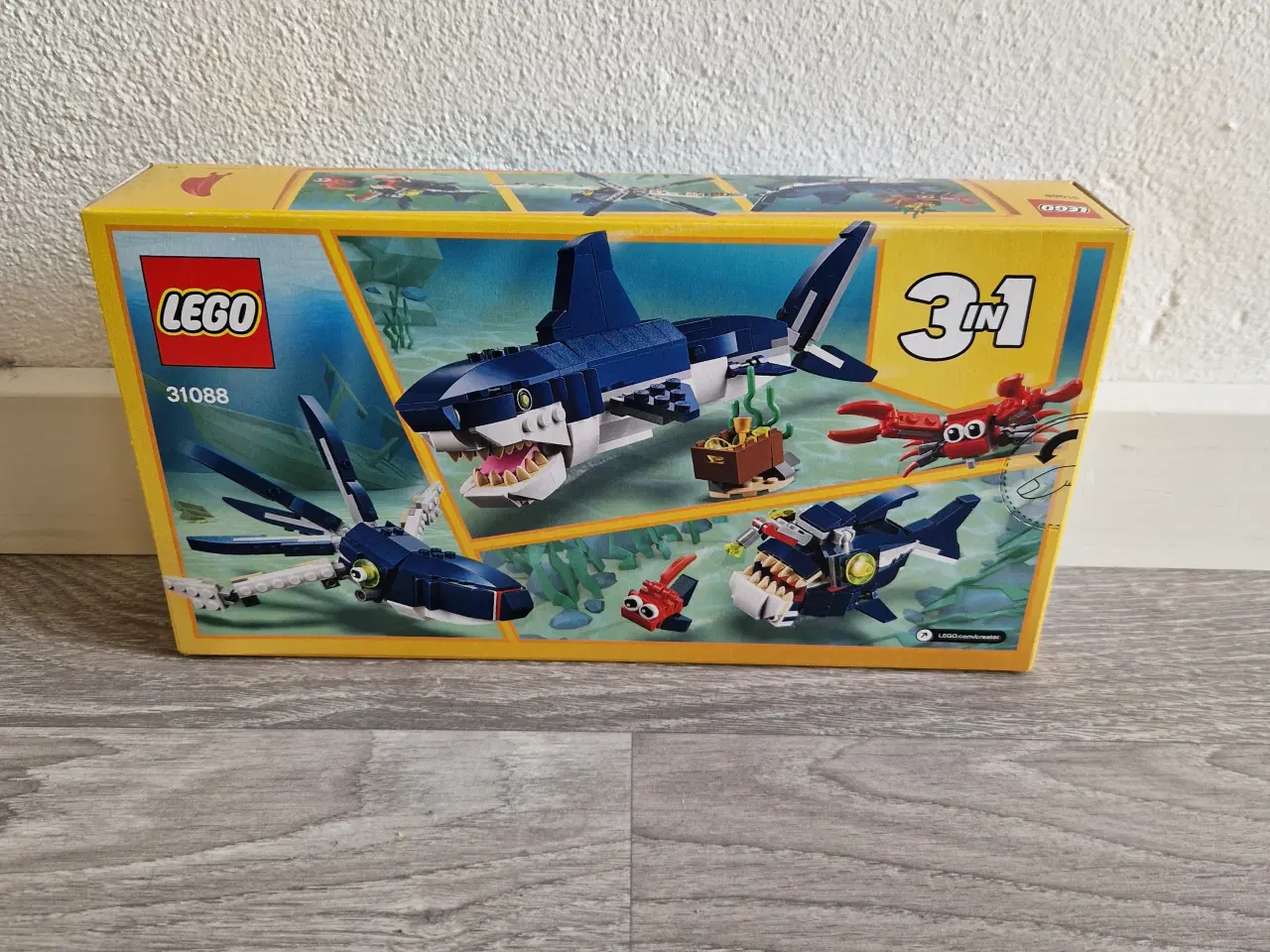Billede 2 - LEGO Creator, 31088 3-i-1 Byggesæt Haj og Havdyr