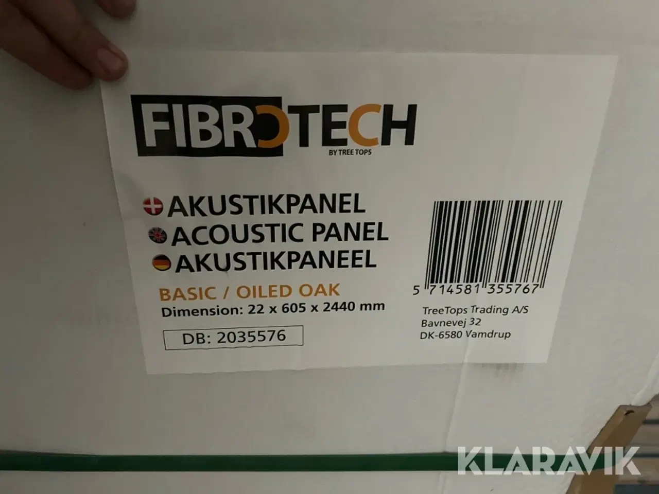 Billede 3 - Akustik paneler Fibrotech Oiled oak premium 80 styk