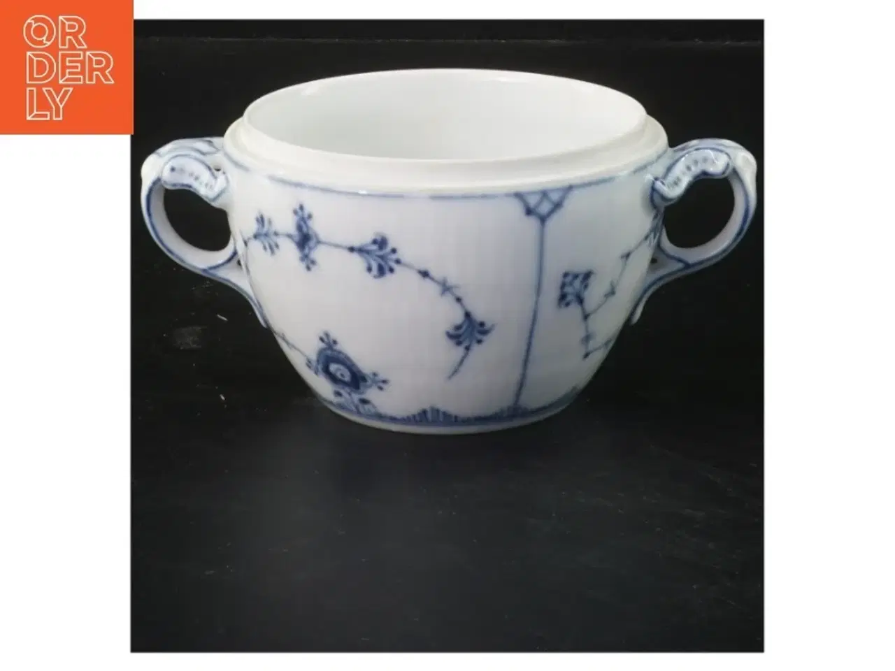Billede 1 - Porcelænsskål med blå mønster fra Royal Copenhagen (str. 16x7 cm)