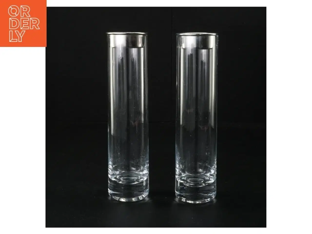 Billede 1 - Gennemsigtige glasvaser (str. 19 x 4 cm)