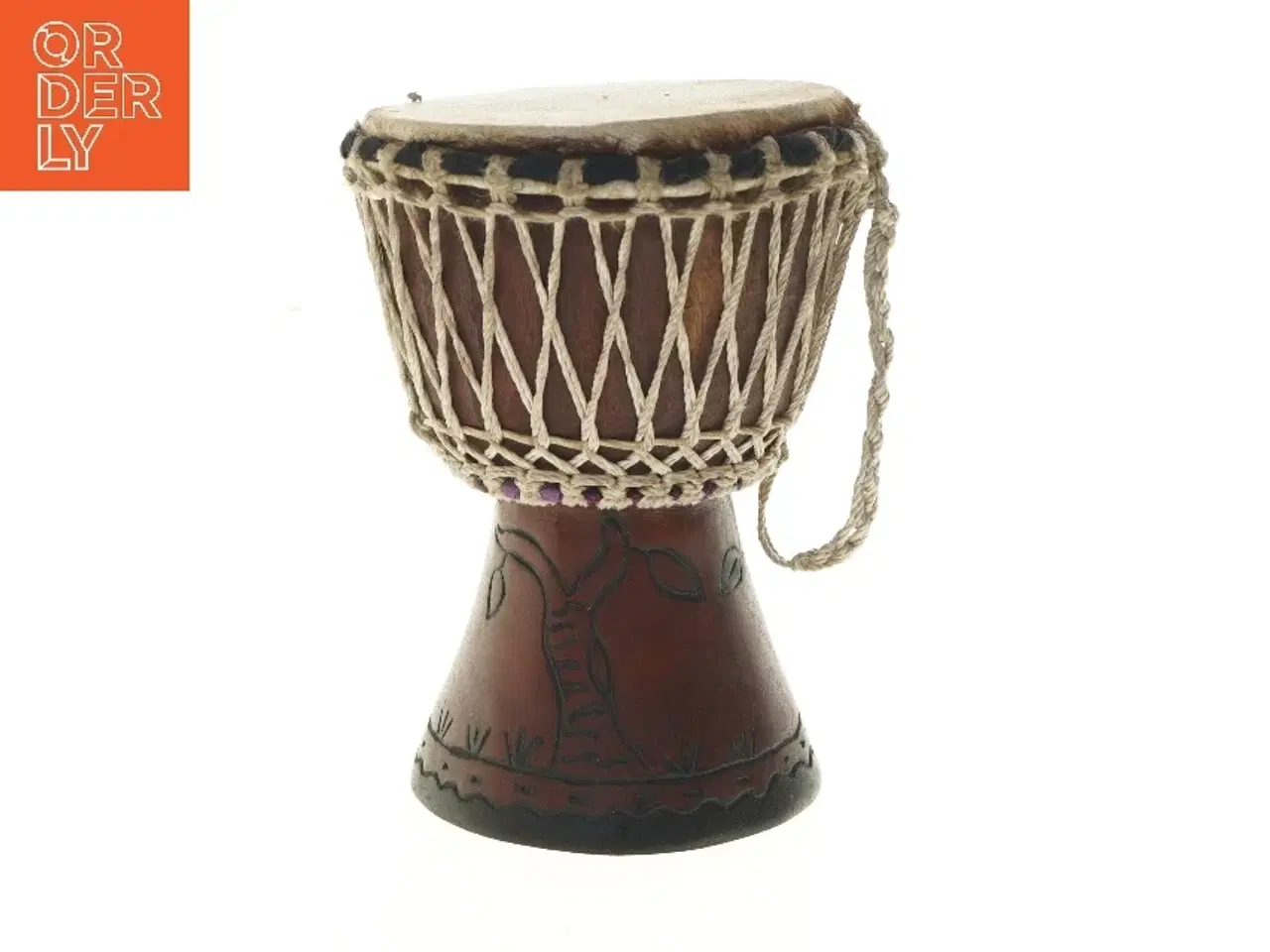 Billede 1 - Afrikansk tromme (str. Ø 19x35 cm)