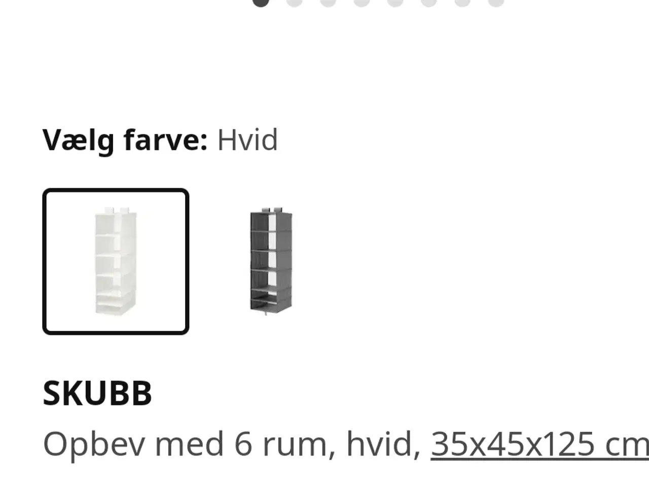 Billede 4 - IKEA Tøjopbevaring, hængende, SKUBB