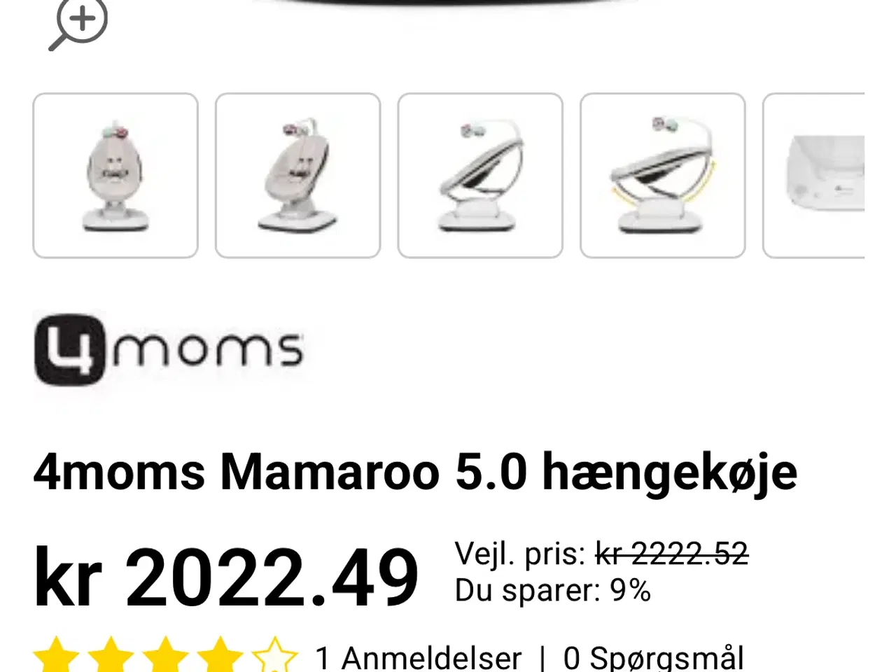Billede 4 - 4moms skråstol skal væk nu