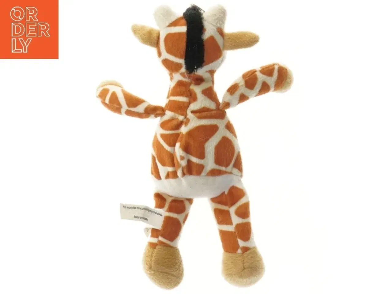 Billede 2 - Giraf tøjdyr med nøglering (str. 22 cm)