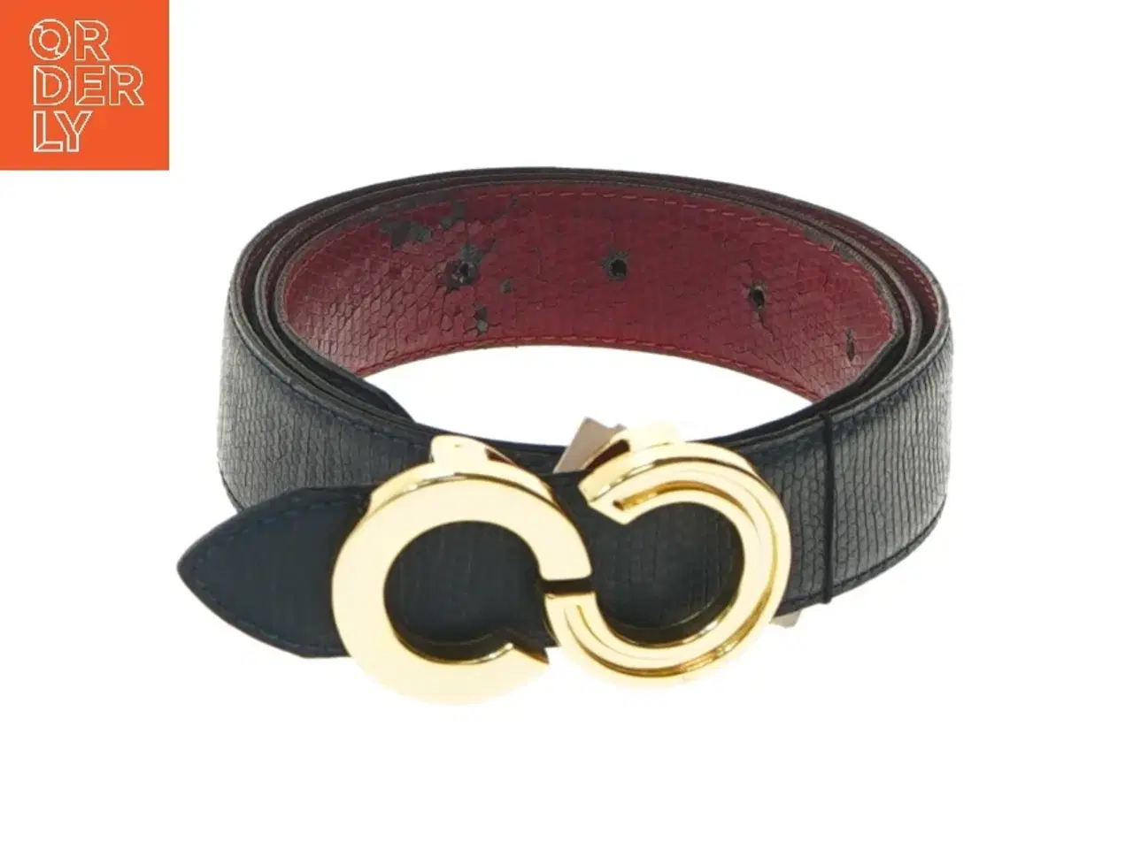 Billede 1 - Bælte med guldbelagt spænde (str. 101 cm)