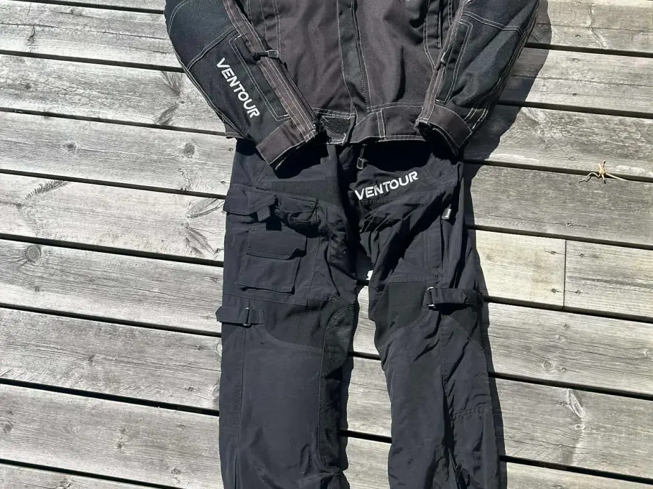 Billede 1 - Ventour motorcykel jakke og bukser sæt sort