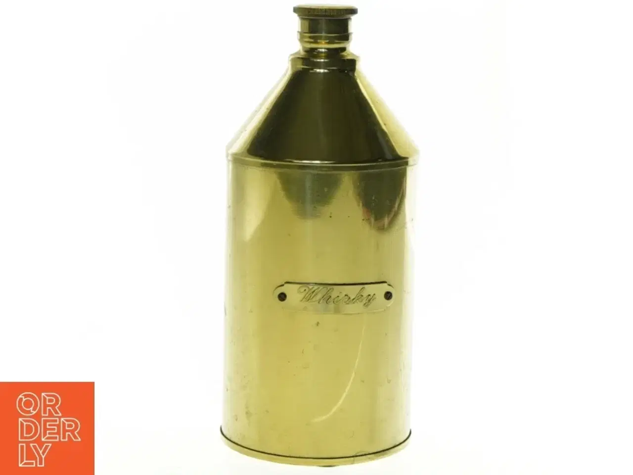 Billede 2 - Messing whiskyflaske (str. 21 x 9 cm)