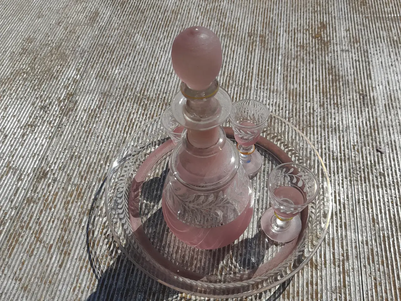 Billede 1 - glas karaffel vinglas