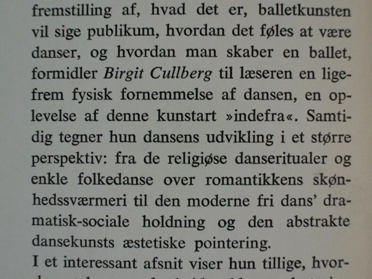Billede 3 - balletten og vi, af birgit cullberg, emne: kunst o