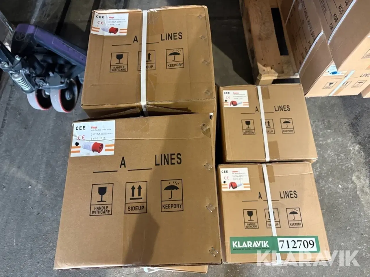 Billede 2 - CEE stik Plugs 5x16A - 240 han stik og 120 hun stik