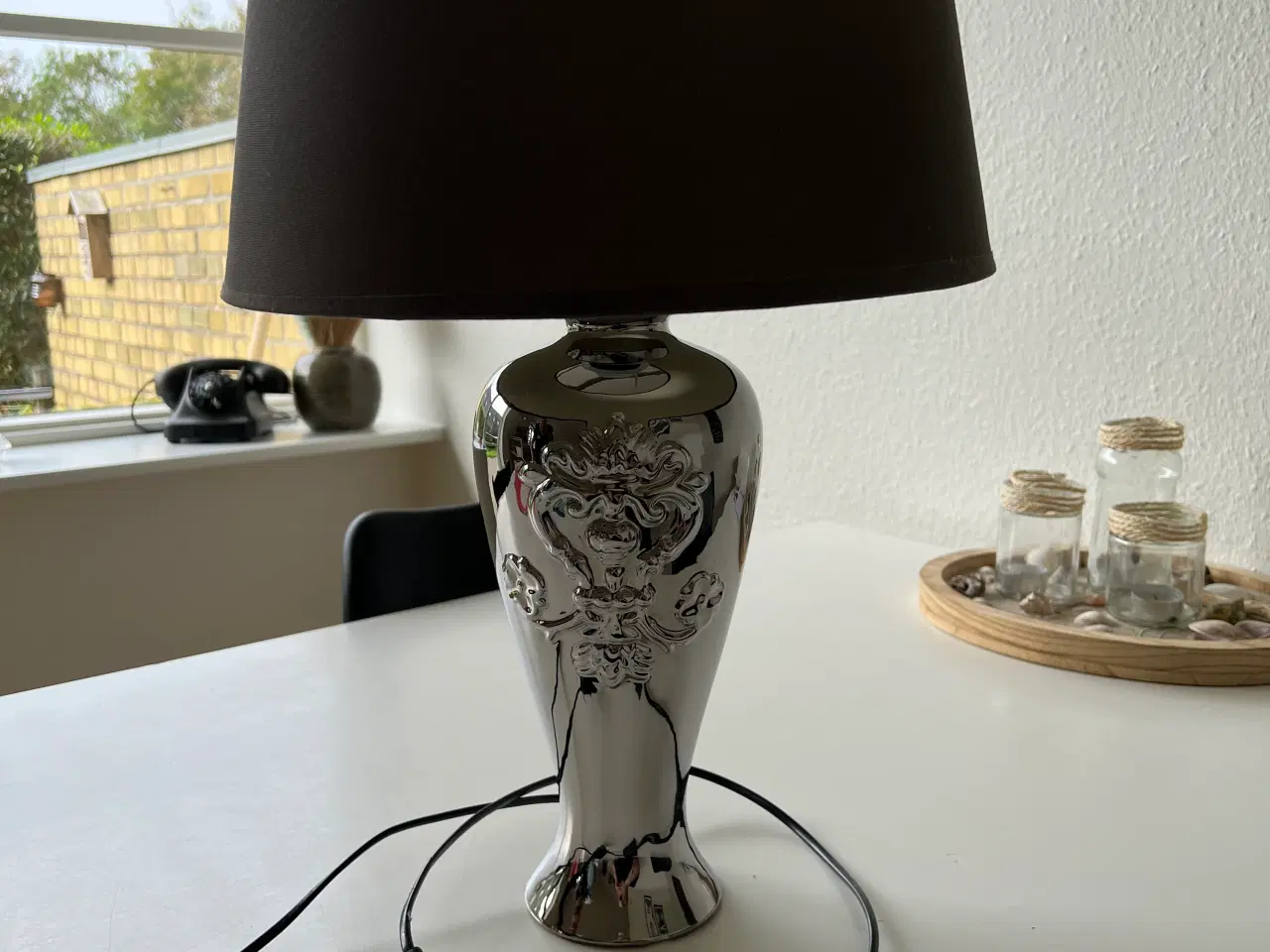 Billede 1 - Sølv lampe