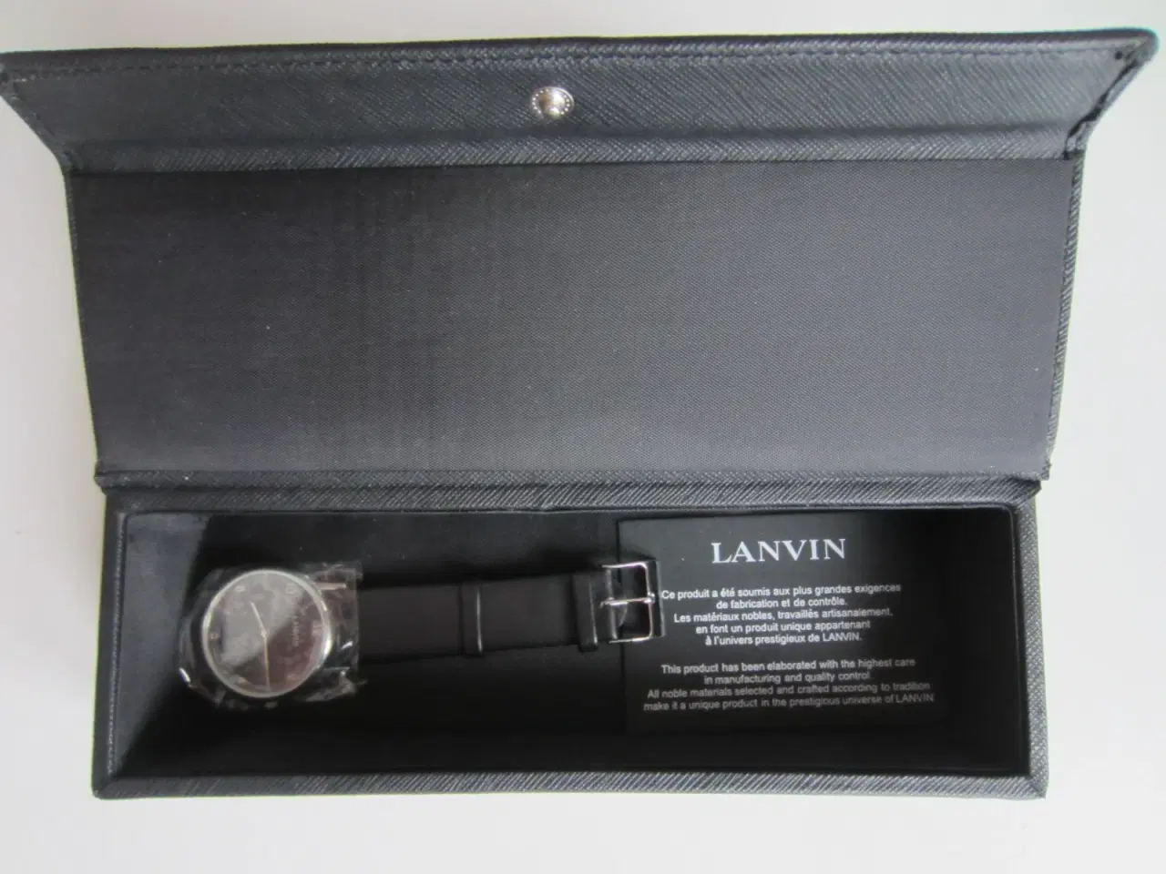 Billede 1 - LANVIN herreur med blank urkasse, bagside