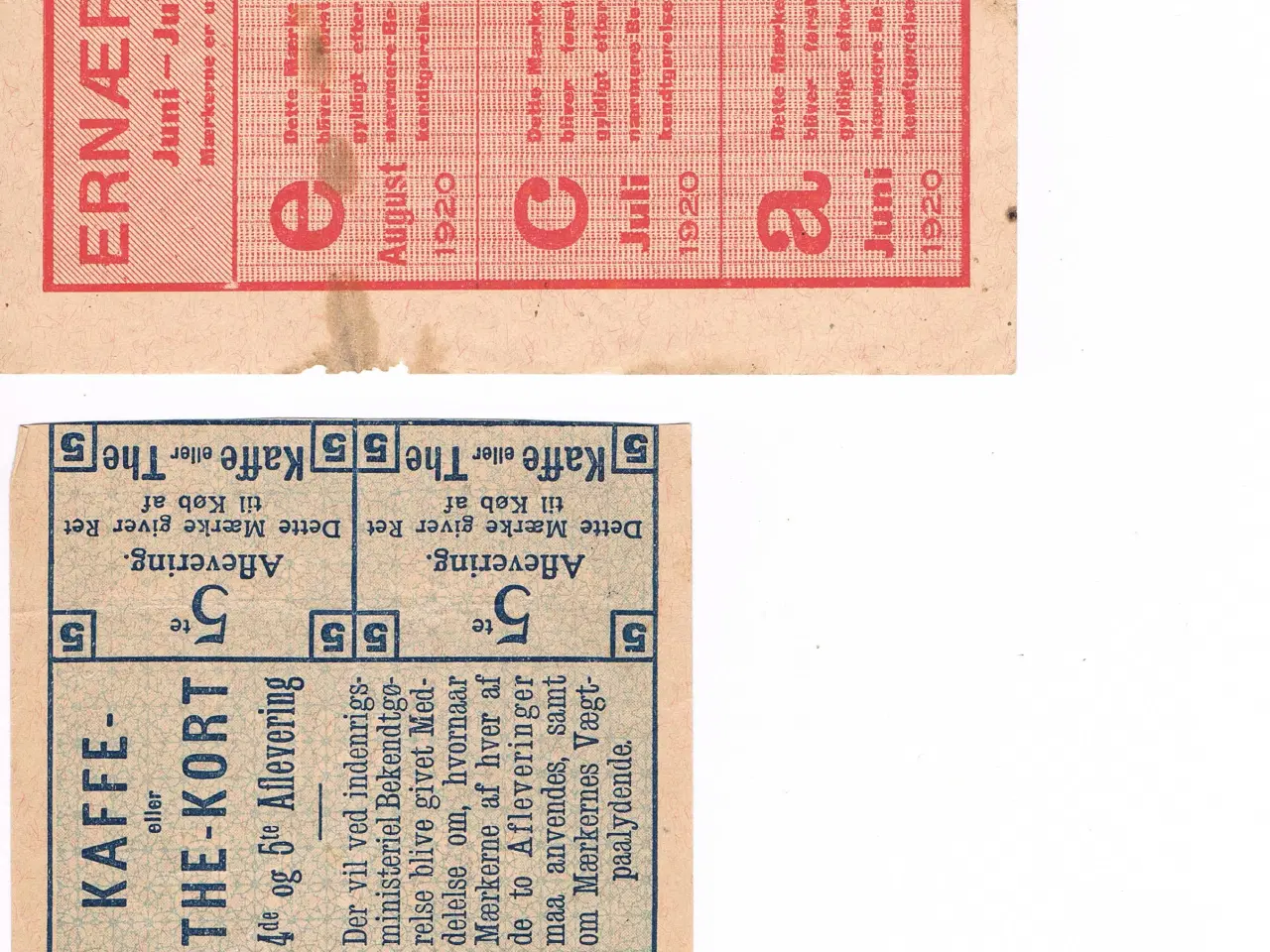 Billede 4 - Rationeringsmærker fra 1. verdenskrig