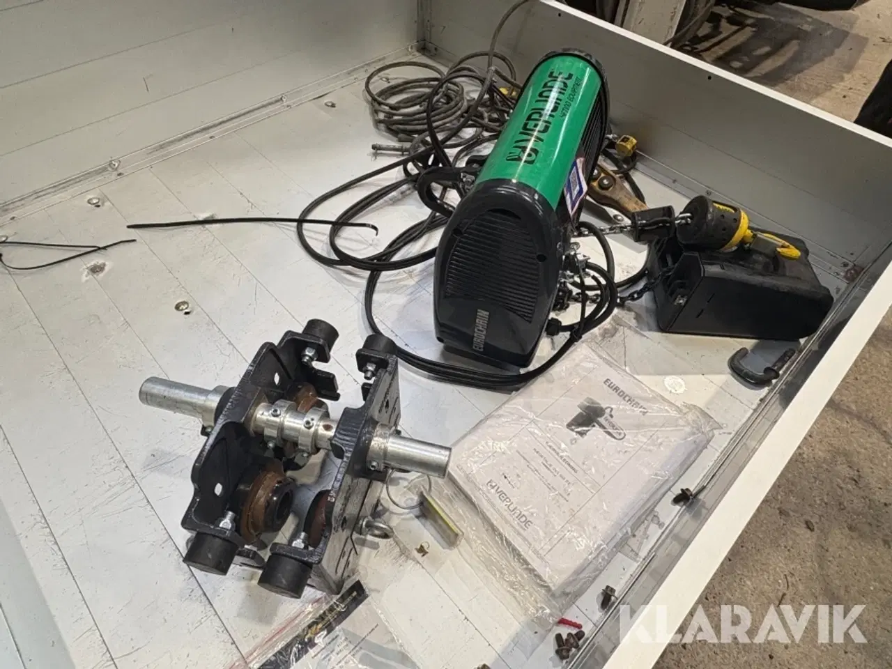 Billede 3 - Kædetalje 500kg med løbekat Eurochain Verlinde