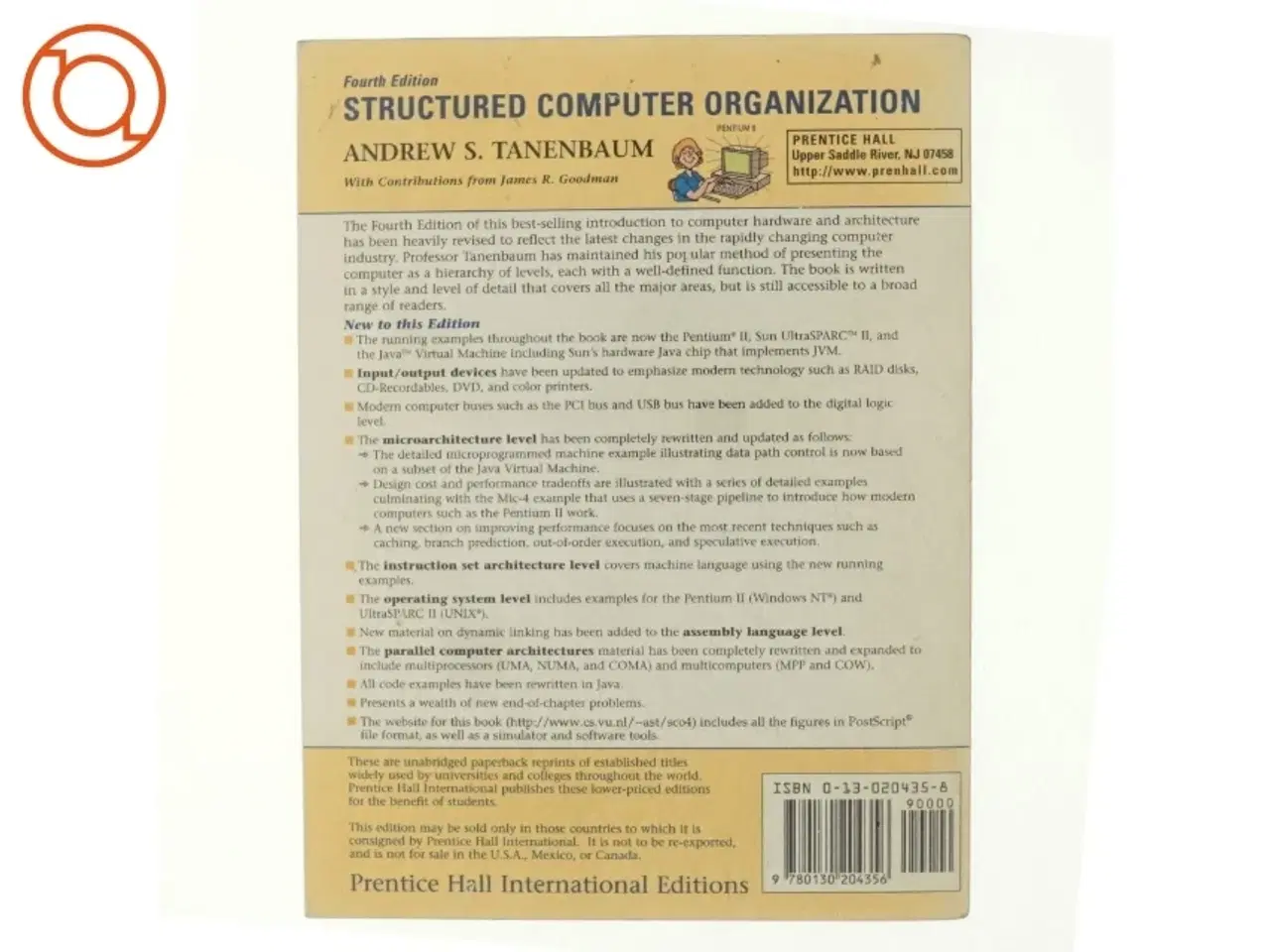 Billede 3 - Structured computer organization af Andrew S. Tanenbaum (Bog)