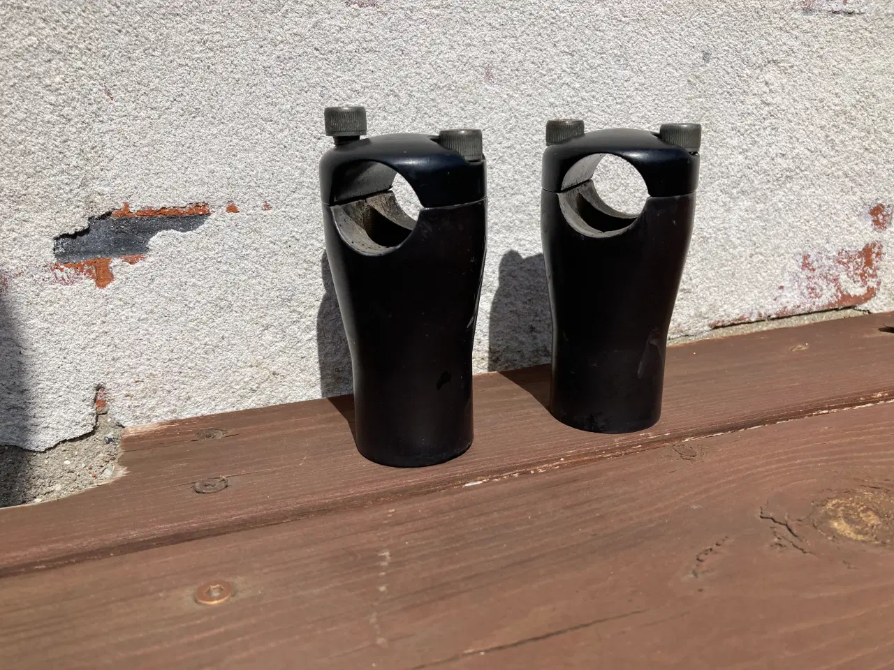 Billede 2 - Harley risers, panhead-style. Matsorte. Med bolte