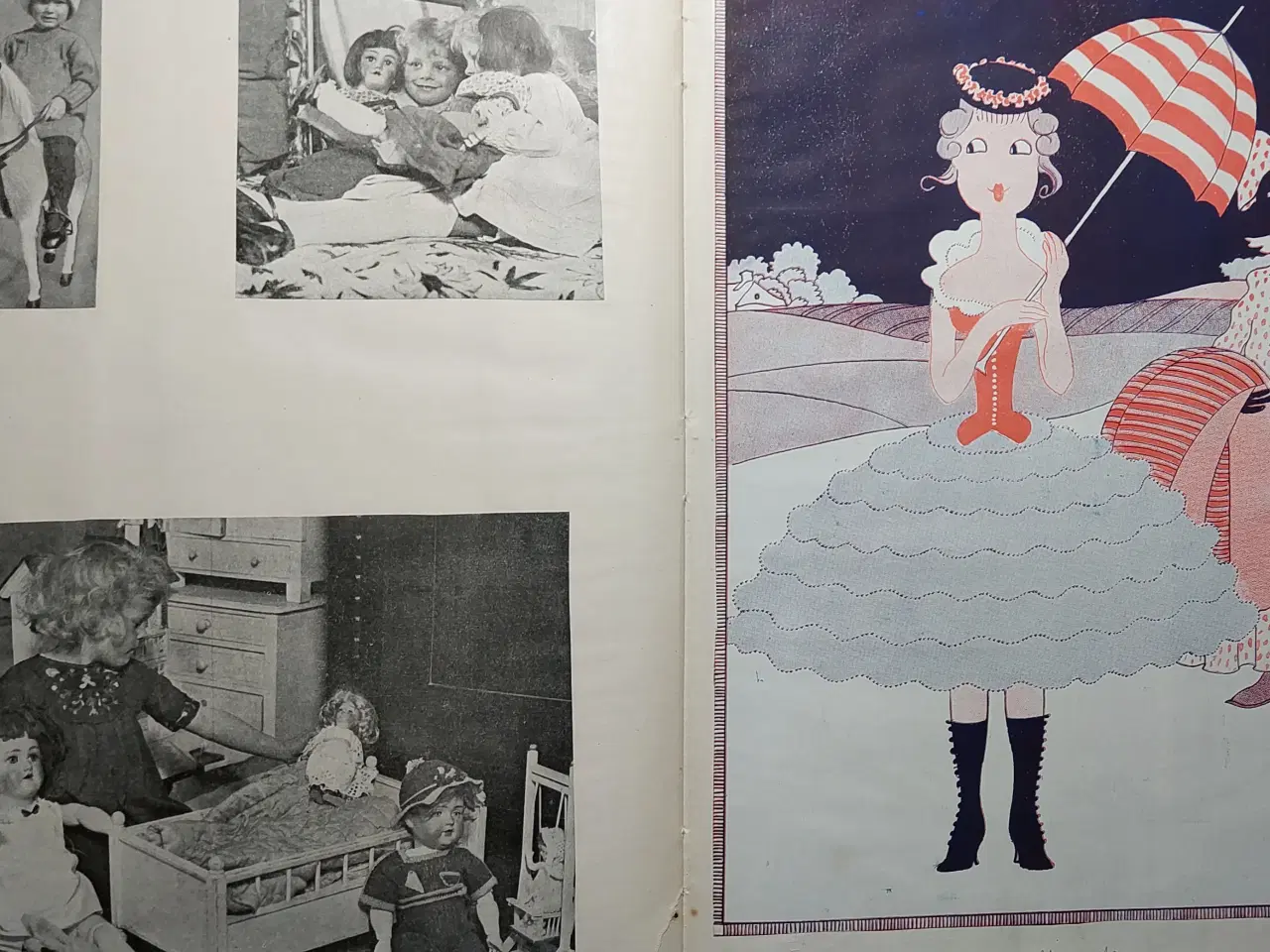 Billede 4 - Hjemmelavet bog med udklip fra 1950-erne