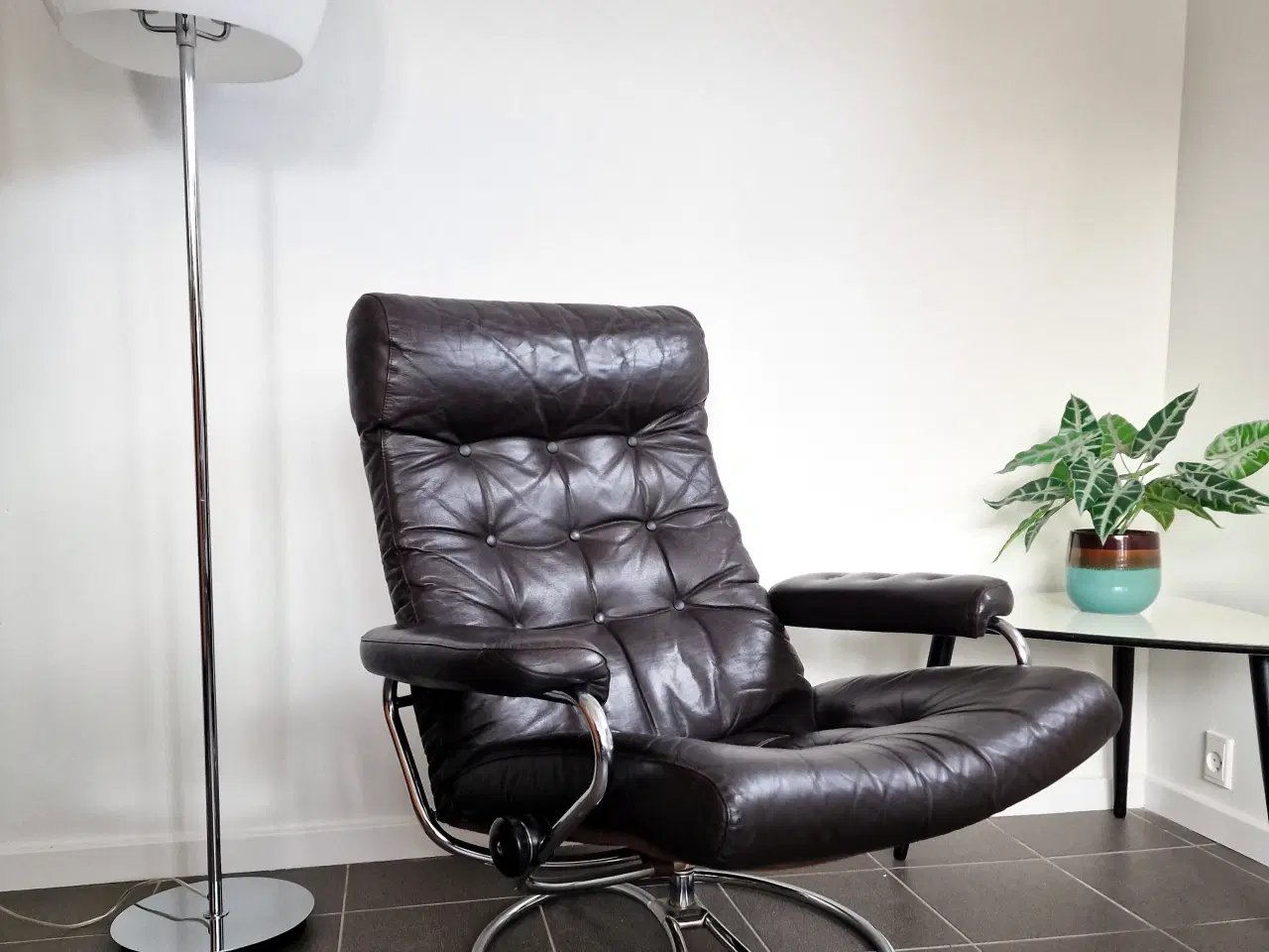 Billede 4 - Lækker norsk vintage "Stressless" lænestol. 