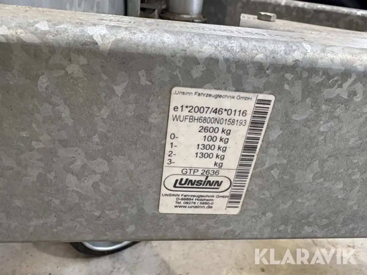 Billede 10 - Gardin trailer Unsinn GTP 2636 med isoleringsmaskine monteret