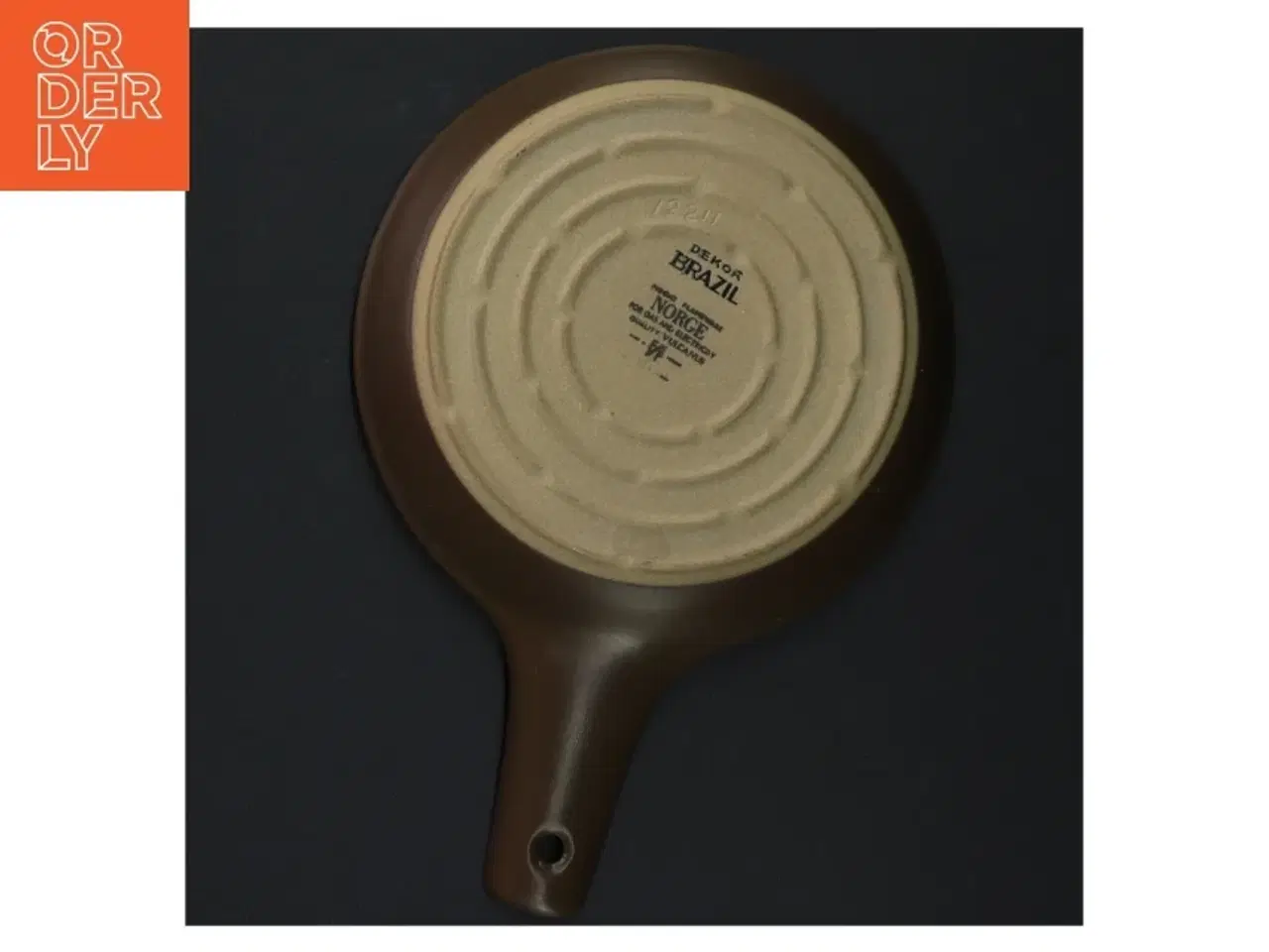 Billede 4 - Dekoreret keramisk serveringsfad med greb fra Dekor Brazil (str. Ø. 13 cm)