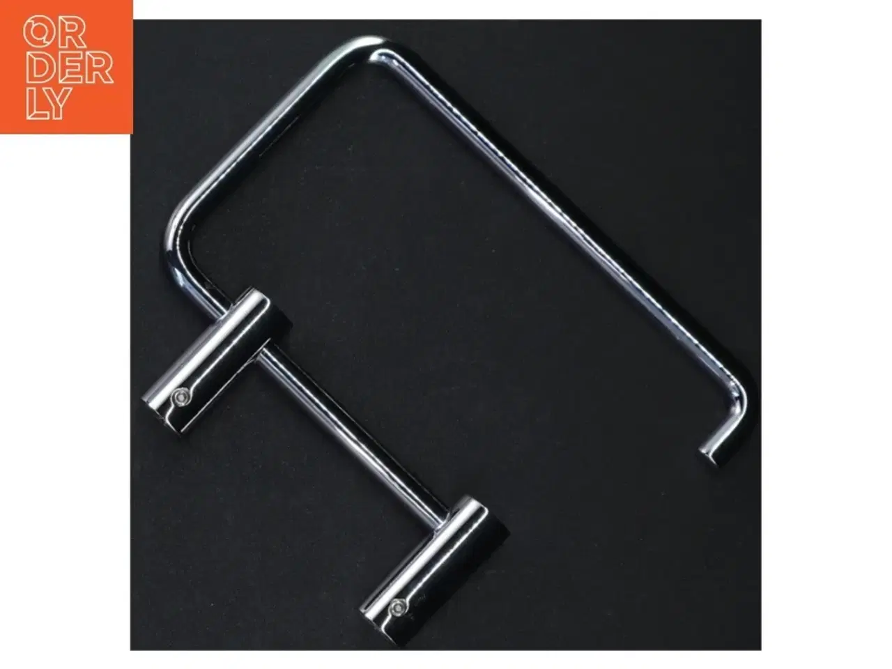 Billede 3 - Toiletrolleholder i krom fra Børma (str. 3 x ø 1,5 cm 14 x 8,5 cm)